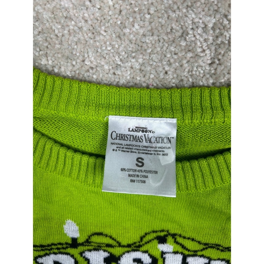 National Lampoon Griswold Christmas Sweater S Green Movie Graphic Holiday Party - Picture 6 of 13